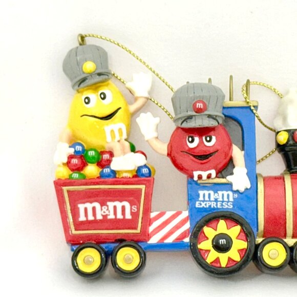 Vintage M&Ms Express Train Christmas Ornament by Kurt Adler - Picture 2 of 6